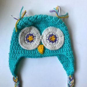 Fun and Cute Handmade Crocheted Kid's Owl Animal Beanie Hat